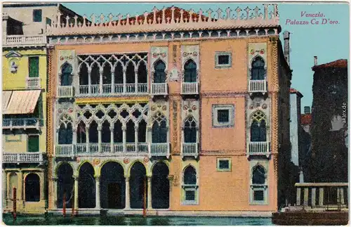 Ansichtskarte Venedig Venezia Palazza Ca D'oro 1922