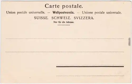 Genf Genève  Brücke - Pont du Mont Blanc  CPA Ansichtskarte  1912