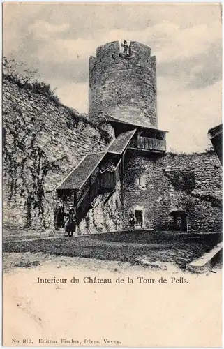 La Tour-de-Peilz Interieur du Chateau de la Tour de Peils Waadt 
1918