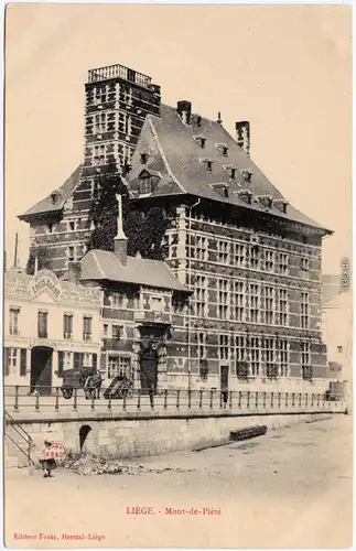 CPA Lüttich Luik / wallonisch: Lîdje Gasthaus und Mont-de-Pierre 1912