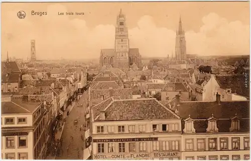 Brügge Brugge / Bruges Die drei Türme - Les troi tours West-Vlaanderen 1930