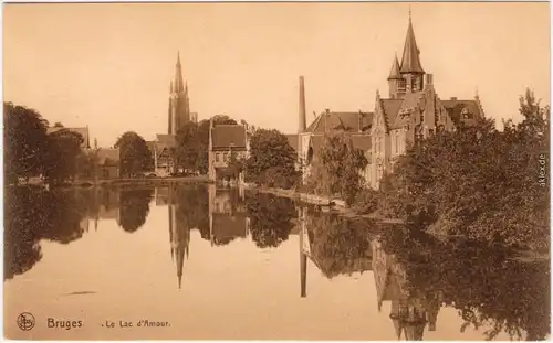 Brügge Brugge / Bruges Lac L´Amour / Het Minnewater / Der See der Liebe 1914