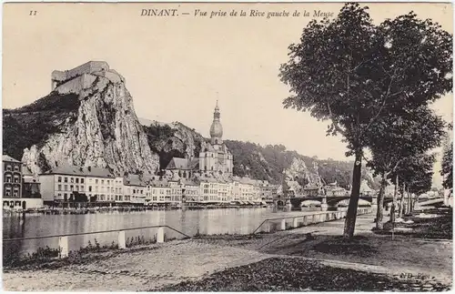 Dinant Dinant Blick zur Stadt - Flußpromenade CPA NAmur Namen  1914