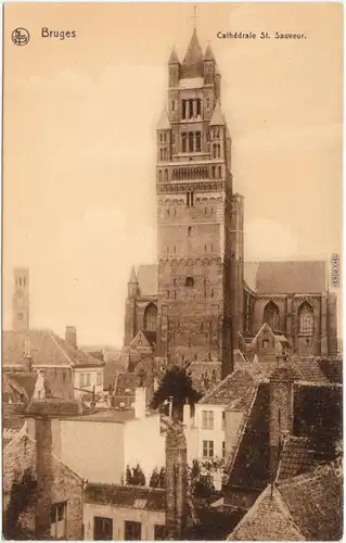 Brügge Brugge / Bruges Cathédrale St. Sauveur West-Vlaanderen CPA 1914