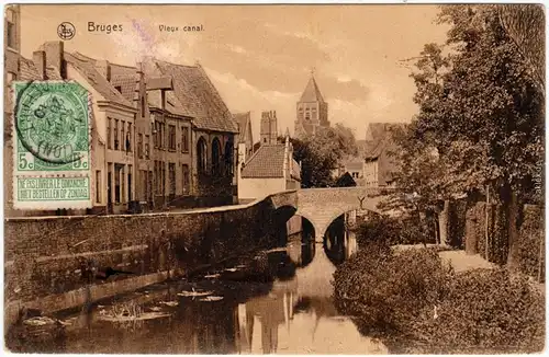 Brügge Brugge / Bruges Vieux Canal CPA Ansichtskarte 1910