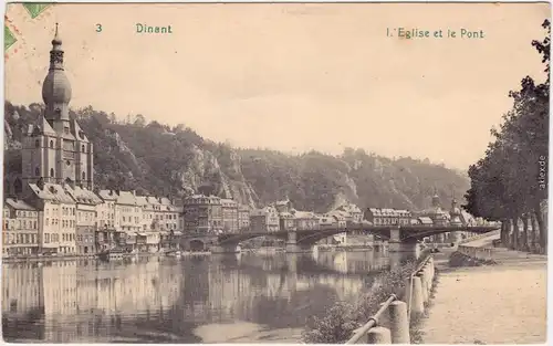 Dinant Dinant Eglise et le Port CPA Ansichtskarte Namur 1910