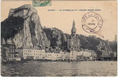 Dinant Dinant Le Citadelle et Eglise Notre Dame CPA Ansichtskarte b Namur 1907