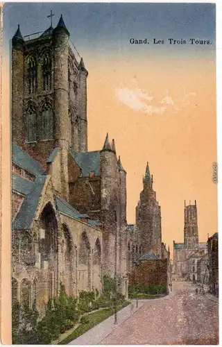 Brügge Brugge / Bruges Die drei Türme CPA Ansichtskarte 1918