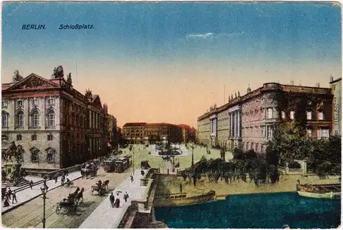 Ansichtskarte  Berlin Partie am Schloßplatz 1915