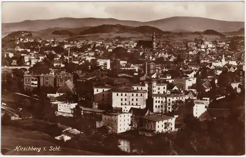 Hirschberg (Schlesien) Jelenia Góra Bick auf Stadt und Fabrikanlage 1928 