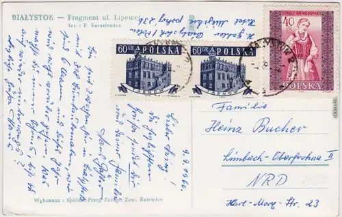 Bialystok Białystok Bialystok - Fragment ul. Lipowei Fotokarte 1960