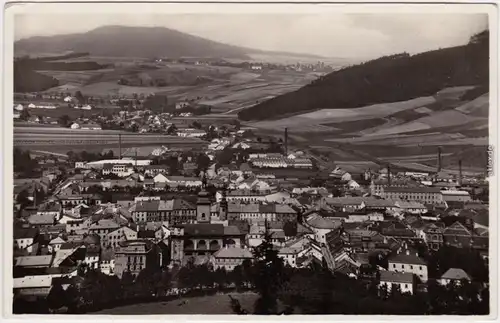 Mährisch Trübau Moravská Třebová Blick auf Stadt und Fabriken 1935 