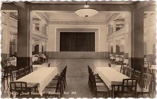 Kamenz Kamjenc HOG - Stadt Dresden - Saal Oberlausitz  1957