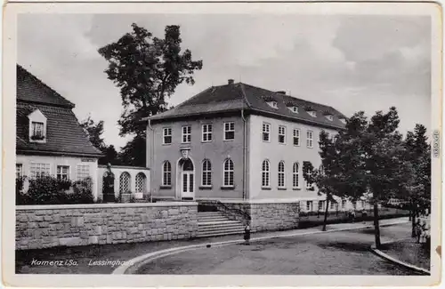Kamenz Kamjenc Lessinghaus Ansichtskarte Oberlausitz  1932