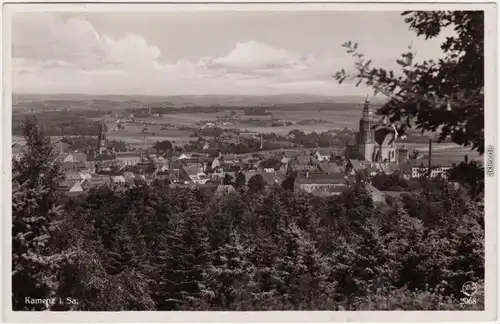 Kamenz Kamjenc Panorama Ansichtskarte Oberlausitz  1932