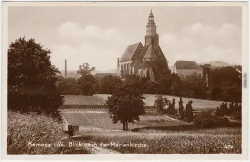 Kamenz Kamjenc Hauptkirche 1932