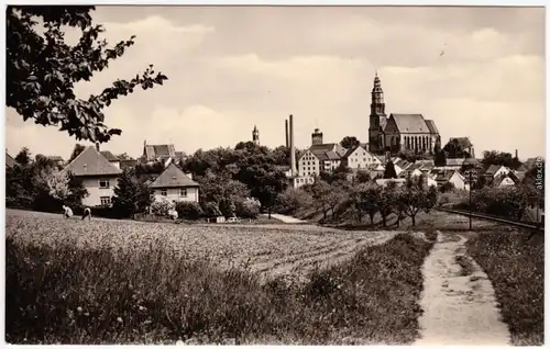 Kamenz Kamjenc Weg in die Stadt Fotokarte Oberlasitz 1968