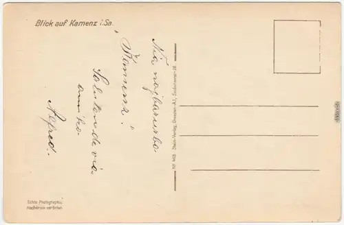 Kamenz Kamjenc Panorama-Ansichten Ansichtskarte Oberlausitz  1932