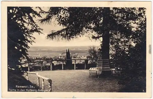 Kamenz Kamjenc Hutberg-Anlagen Ansichtskarte Oberlauistz 1940