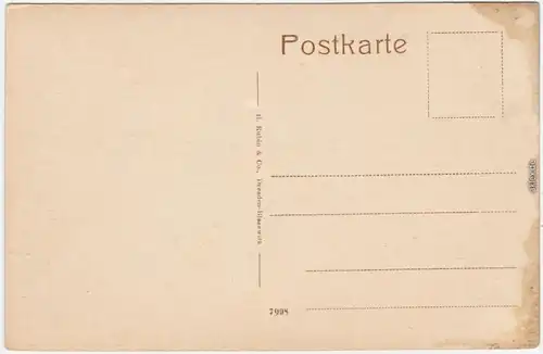 Kamenz Kamjenc Lessingstift und Damm 1914