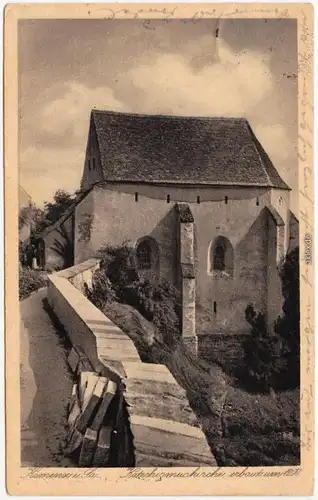 Kamenz Kamjenc Katechismuskirche Kamenz Ansichtskarte Oberlausitz 1930