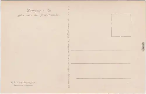 Kamenz Kamjenc Marienkirche, Partie am Fluß Ansichtskarte Oberlausitz 1930