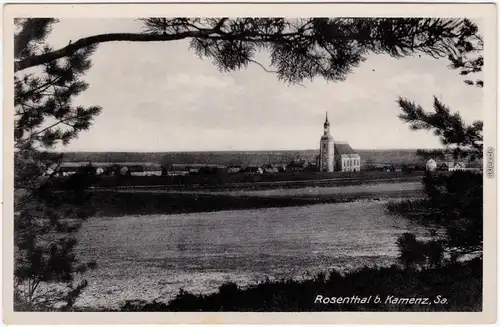Ralbitz Rosenthal Ralbicy-Róžant Blick auf die Stadt b Kamenz Wittichenau 1940