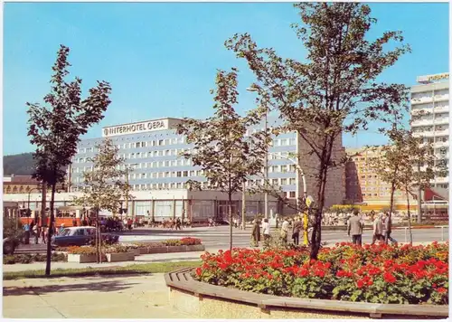 Gera Interhotel Ansichtskarte  1982