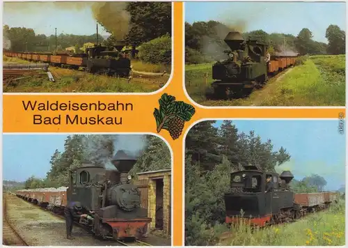 Bad Muskau Mužakow Schmalspurbahn Bad Muskau - Waldeisenbahn 1985 