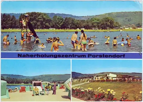 Neuengönna Naherholungszentrum Porstendorf, belebt Ansichtskarte 1979
