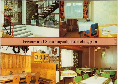 Helmsgrün Lobenstein Ferien- und Schulungsobjekt Ansichtskarte  1987