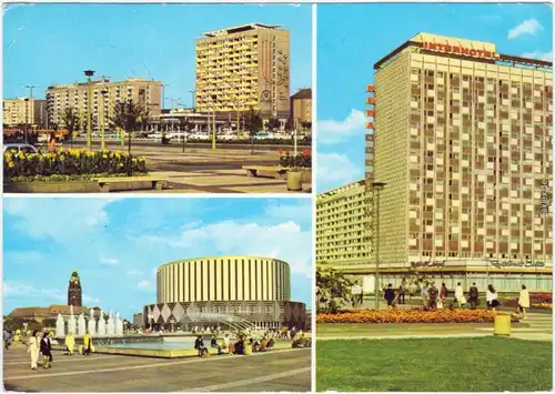 Dresden Pirnaischer Platz, Prager Straße, Interhotel "NEWA" 1979