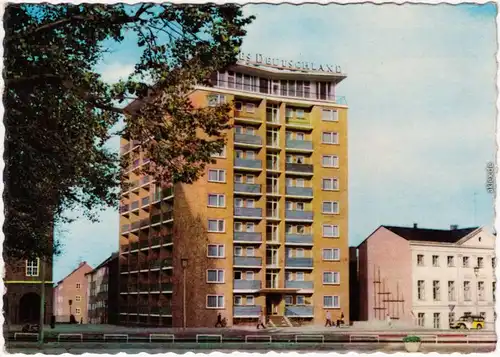 Rostock Hochhaus Ansichtskarte 1962