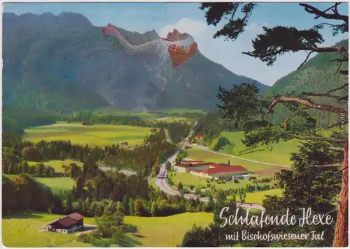 Bad Reichenhall Schlafende Hexe mit Bischofwiesener Tal 2000