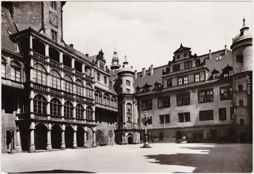 Innere Altstadt-Dresden,Residenzschloss,großer Hof,Altan Moritzbaues 1945/1981