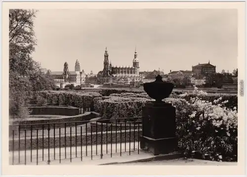 Innere Altstadt-Dresden Hofkirche vor der Zerstörung 1945 Druck:1982