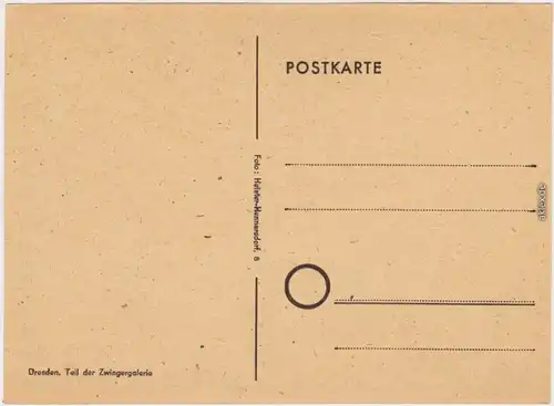 Innere Altstadt-Dresden Teil der Zwingergalerie 1965