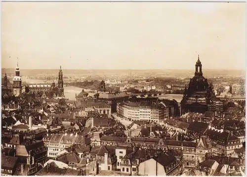 Innere Altstadt Dresden Dresden, Blick vom Rathausturm zur Frauenkirche 1930