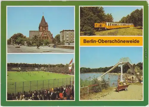 Oberschöneweide Berlin Pioniereisenbahn, Sportplatz, Pionierpark 1986