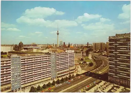 Ansichtskarte Mitte Berlin Blick auf die Leipziger Straße 1988