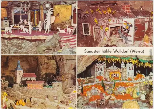 Ansichtskarte Walldorf (Werra) Märchen- und Sagenhöle 1980