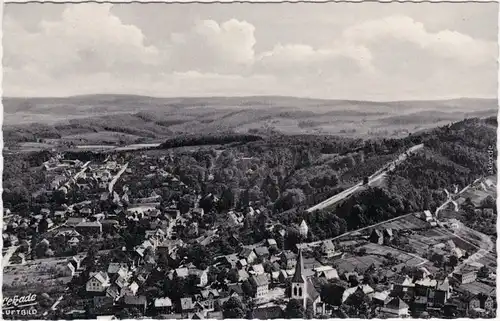 Oerlinghausen Luftbildaufnahme von der Stadt Ansichtskarte 1965