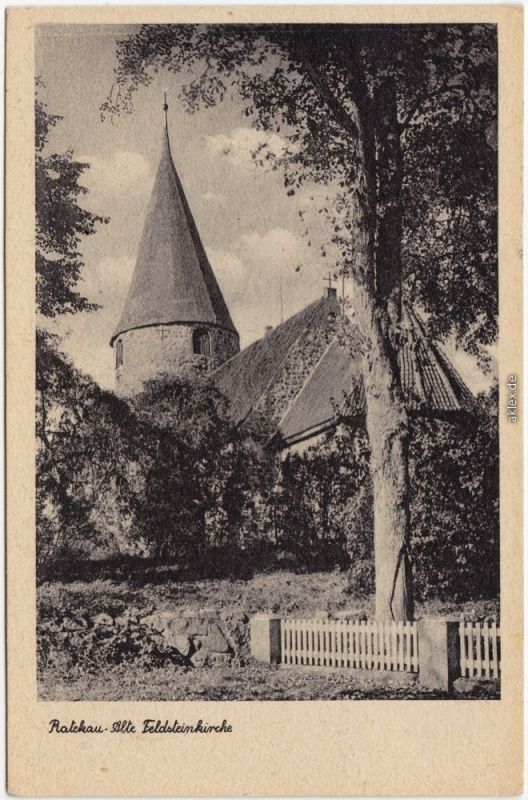 Ratekau Alte Feldsteinkirche Ansichtskarte B Bad Schwartau 1955 Nr Oldthing Ansichtskarten Deutschland Unsortiert