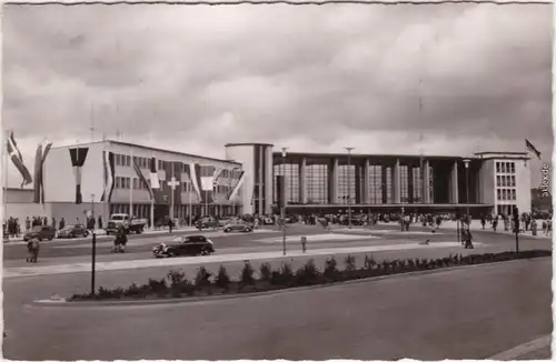 Foto Ansichtskarte Heidelberg Hauptbahnhof 1955