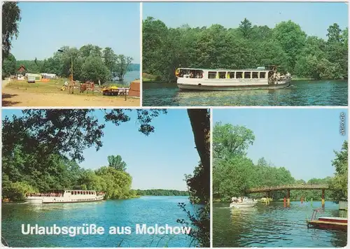 Neuruppin Campingplatz D/92 Stendenitz Rhinpartie mit MS "Karl Fr Schinkel 1989