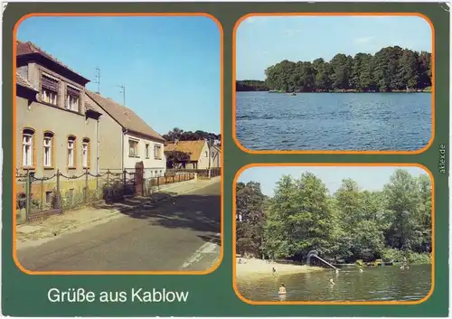 Kablow (Cablow)-Königs Wusterhausen Teilansicht, Zernsdorfer, Badestelle 1987
