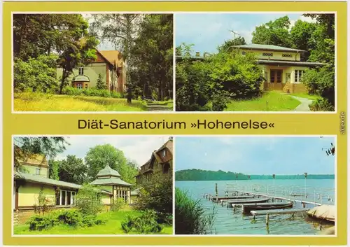 Rheinsberg Diät-Sanatorium "Hohenelse"  Bootssteg am Rheinsberger See 19