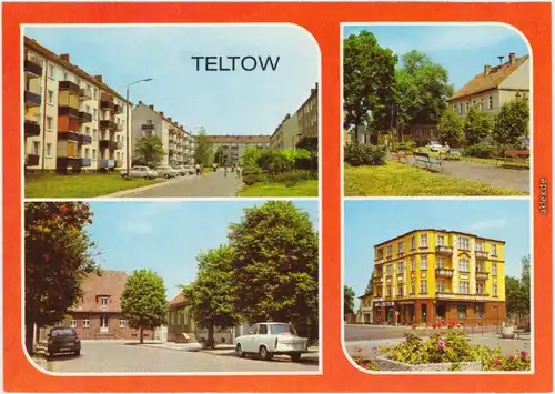 Teltow Neubaugebiet, Anlage, Altstadt, Volksbuchhandlung in der Altstadt 1983