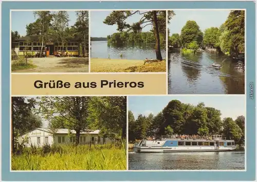 Prieros Heidesee Waldrestaurant, Badestelle am Tiefen See, Dahme-Schleuse 1987