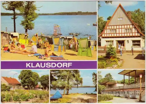 Klausdorf  Strandbad, Jugendherberge, Dorfaue, Campingplatz, Ferienheim 1981